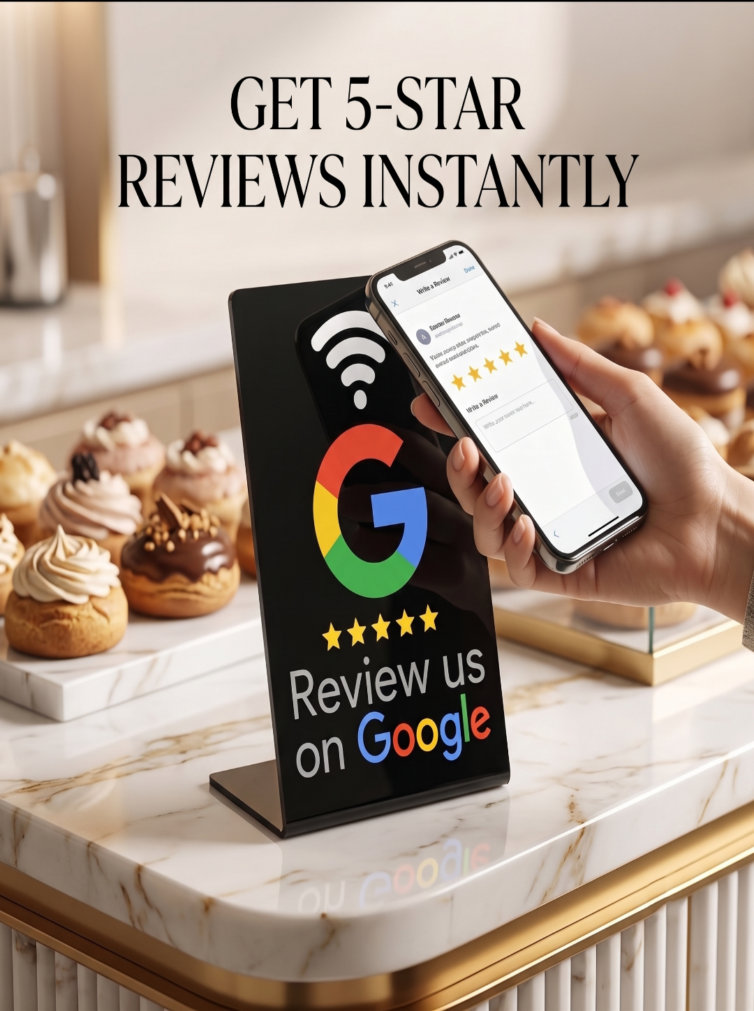 TapZilla NFC Google Review Stand