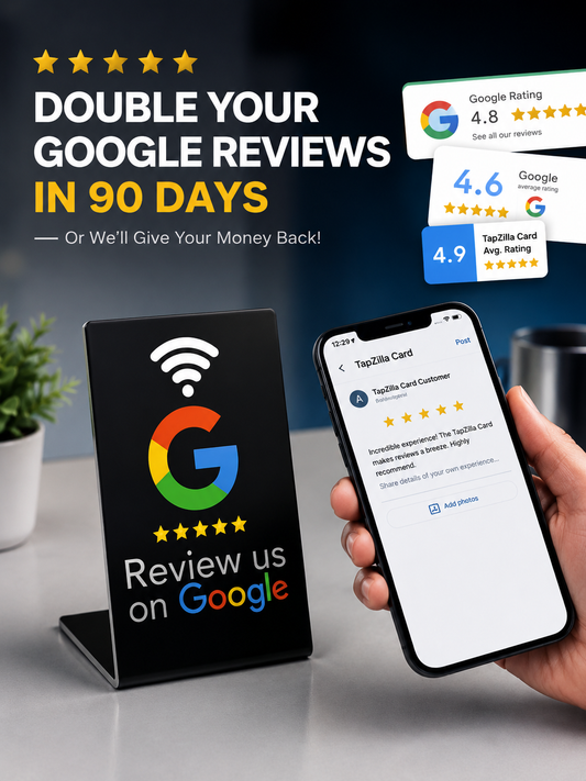 Tapzilla NFC Google Review Stand bundle